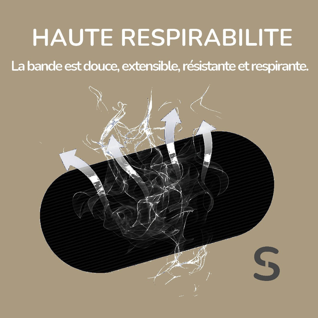 Bande buccale - solution anti apnées anti ronflement, sommeil profond et respiration nasale - SERENIVA