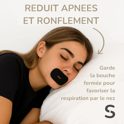 Bande buccale - solution anti apnées anti ronflement, sommeil profond  et respiration nasale - SERENIVA