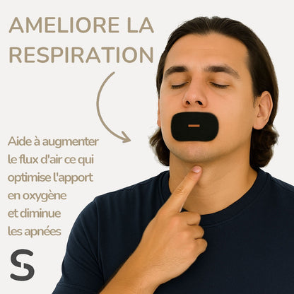 Bande buccale - solution anti apnées anti ronflement, sommeil profond  et respiration nasale - SERENIVA